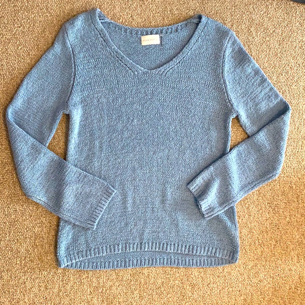 Mia & Tess Light Blue Sweater